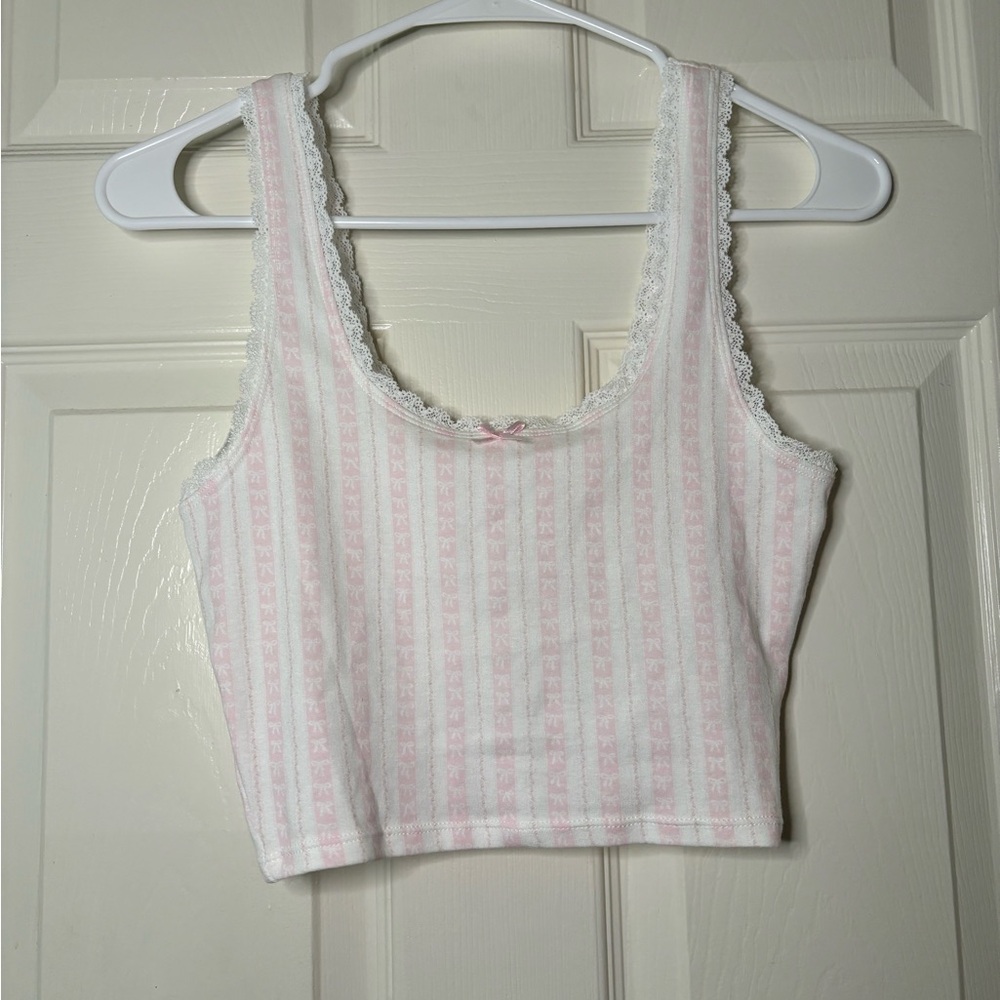 Pacsun Cropped Bow Tee